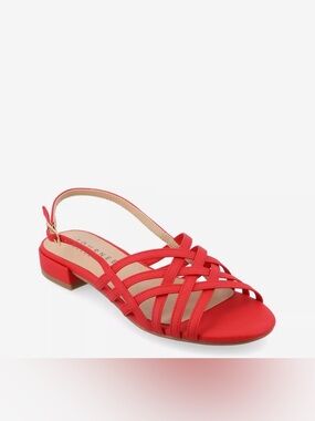 Journee Cassandra Sandal - Red - Size 9